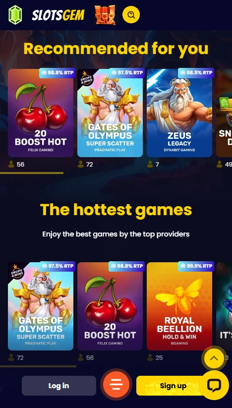 SlotsGem - spil casino uden om ROFUS